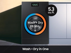 Bespoke AI All-in-One Ventless Combo AI Home 7" LCD Display AI OptiWash™ and Dry 5.3 cu.ft.