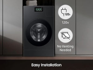 Bespoke AI All-in-One Ventless Combo AI Home 7" LCD Display AI OptiWash™ and Dry 5.3 cu.ft.