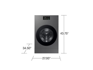 Bespoke AI Laundry Combo All-in-One 5.3 cu. ft. Ultra Capacity Washer with Super Speed and Ventless Heat Pump Dryer