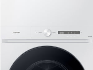 Bespoke AI Laundry Hub 4.6 cu. ft. Large Capacity Single Unit Washer with Steam Wash and 7.6 cu. ft. Gas Dryer in White