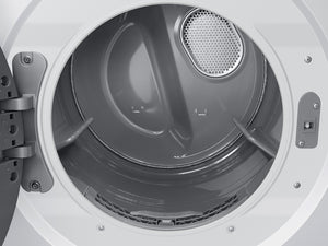 Bespoke AI Laundry Hub 4.6 cu. ft. Large Capacity Single Unit Washer with Steam Wash and 7.6 cu. ft. Gas Dryer in White