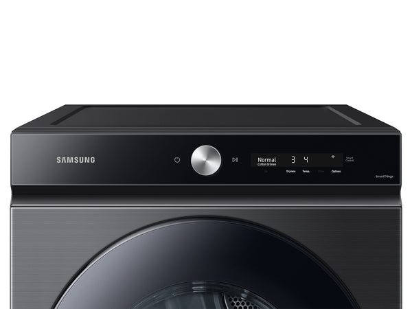 Bespoke 7.6 cu. ft. Ultra Capacity Electric Dryer with Super Speed Dry and AI Smart Dial in Brushed Black