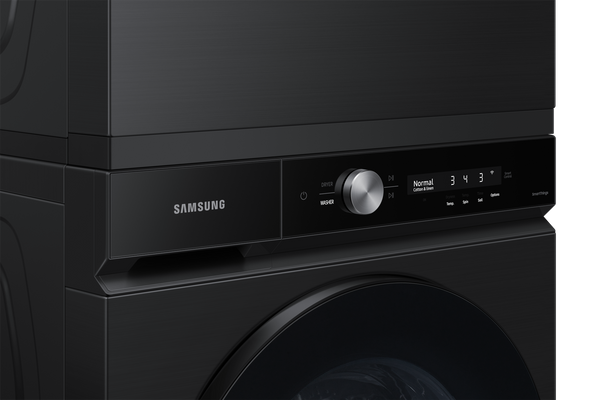 Bespoke 7.6 cu. ft. Ultra Capacity Gas Dryer with Super Speed Dry and AI Smart Dial in Brushed Black