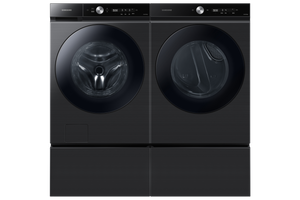 Bespoke 7.6 cu. ft. Ultra Capacity Gas Dryer with Super Speed Dry and AI Smart Dial in Brushed Black