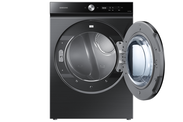 Bespoke 7.6 cu. ft. Ultra Capacity Gas Dryer with Super Speed Dry and AI Smart Dial in Brushed Black