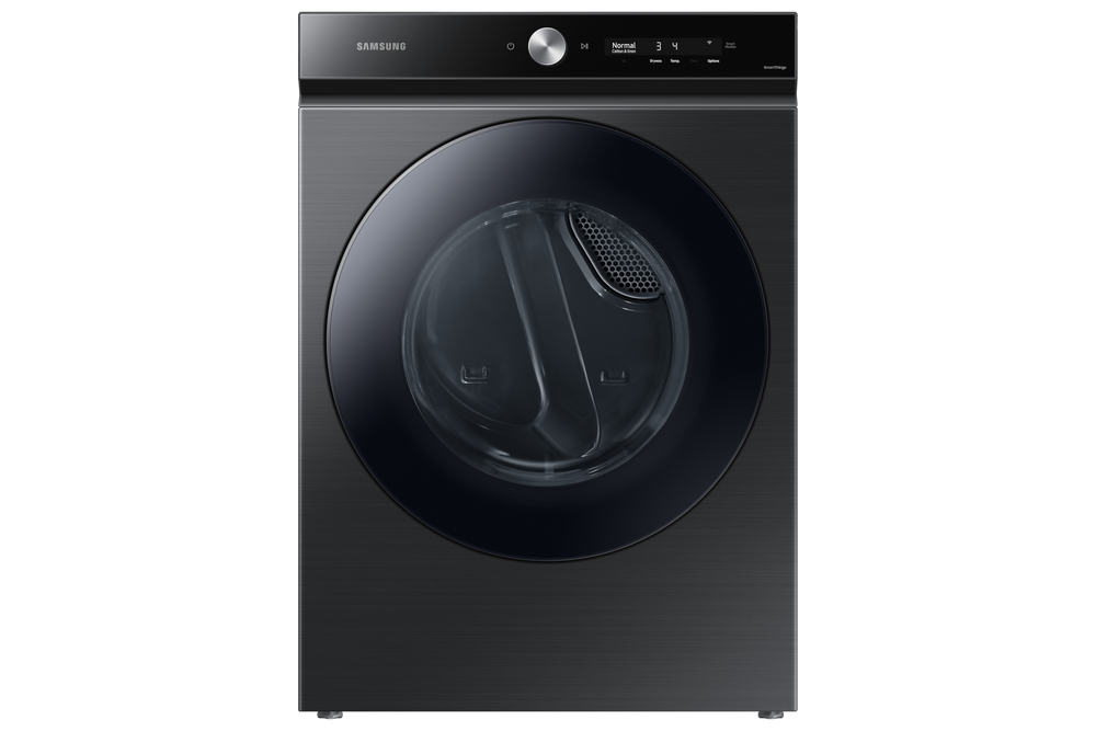 Bespoke 7.6 cu. ft. Ultra Capacity Gas Dryer with Super Speed Dry and AI Smart Dial in Brushed Black