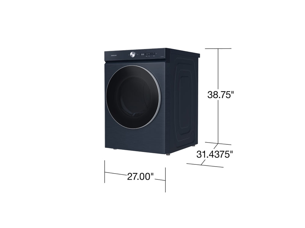 Bespoke 7.6 cu. ft. Ultra Capacity Gas Dryer with AI Optimal Dry and Super Speed Dry in Brushed Navy