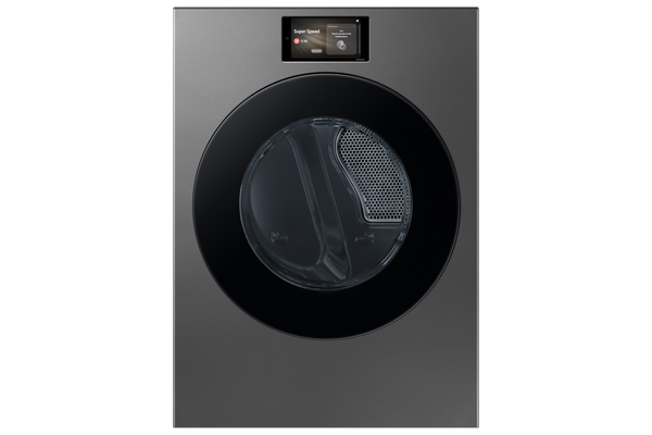 7.6 cu. ft. Bespoke AI Ultra Capacity Front Load Electric Dryer with AI Home and AI OptiDry+ in Dark Steel