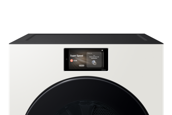 7.6 cu. ft. Bespoke AI Ultra Capacity Front Load Electric Dryer with AI Home and AI OptiDry+ in Ivory