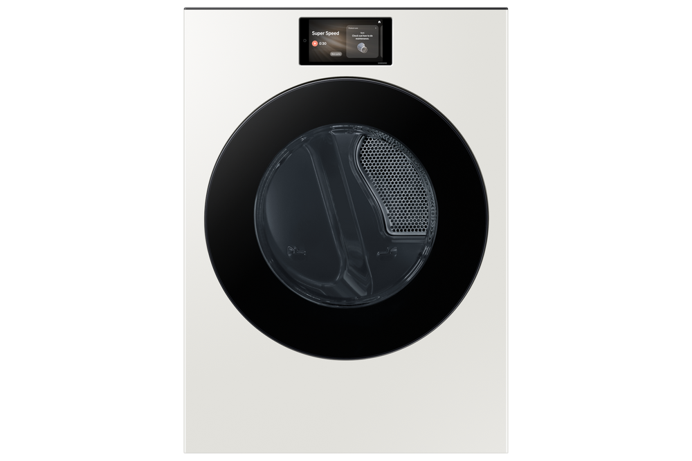 7.6 cu. ft. Bespoke AI Ultra Capacity Front Load Electric Dryer with AI Home and AI OptiDry+ in Ivory