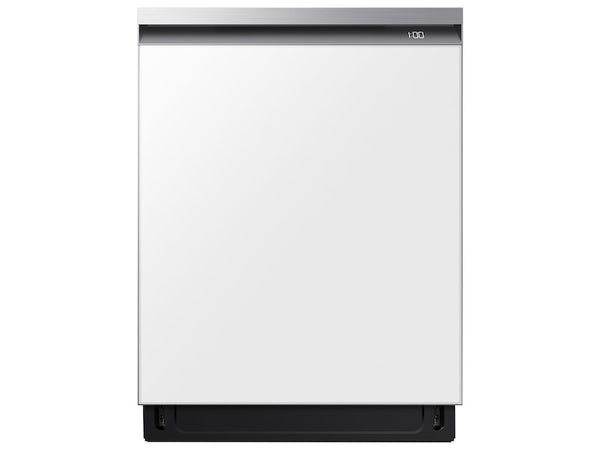 Bespoke Smart 42dBA Dishwasher with StormWash+ and Smart Dry in White Glass