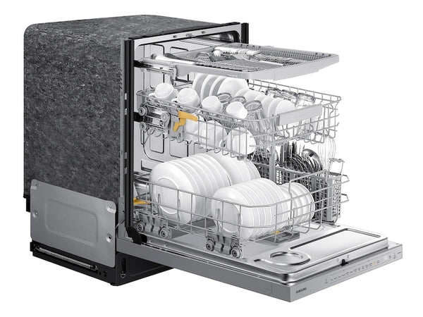 Bespoke Smart 42dBA Dishwasher with StormWash+ and Smart Dry in White Glass