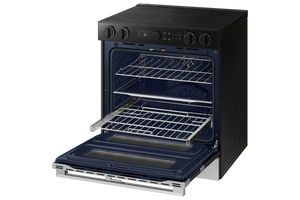 Bespoke Smart Slide-In Electric Range 6.3 cu. ft. with Flex Duo™ & Illuminated Precision Knobs in Stainless Steel