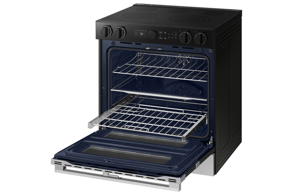 Bespoke Smart Slide-In Electric Range 6.3 cu. ft. with Flex Duo™ & Illuminated Precision Knobs in Stainless Steel