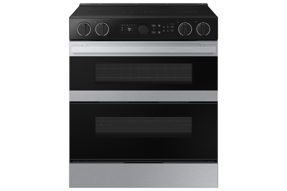 Bespoke Smart Slide-In Electric Range 6.3 cu. ft. with Flex Duo™ & Illuminated Precision Knobs in Stainless Steel