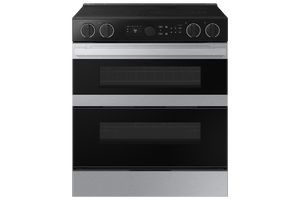 Bespoke Smart Slide-In Electric Range 6.3 cu. ft. with Flex Duo™ & Illuminated Precision Knobs in Stainless Steel