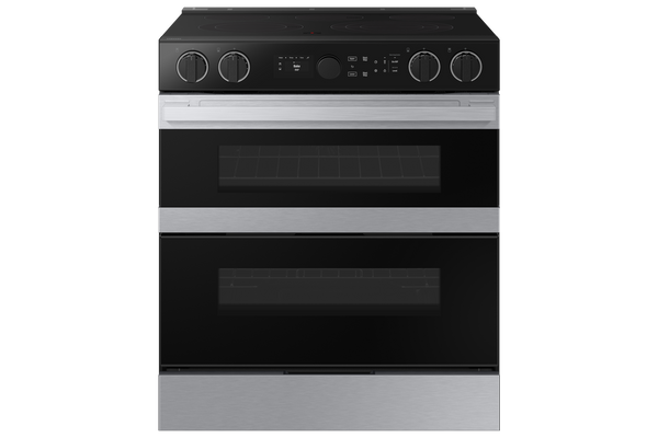 Bespoke Smart Slide-In Electric Range 6.3 cu. ft. with Flex Duo™ & Illuminated Precision Knobs in Stainless Steel