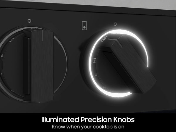 Bespoke Smart Slide-In Electric Range 6.3 cu. ft. with Flex Duo™ & Illuminated Precision Knobs in Stainless Steel