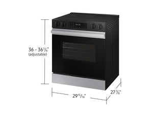 Bespoke Smart Slide-In Electric Range 6.3 cu. ft. with Precision Knobs