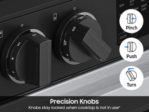 Bespoke Smart Slide-In Electric Range 6.3 cu. ft. with Precision Knobs