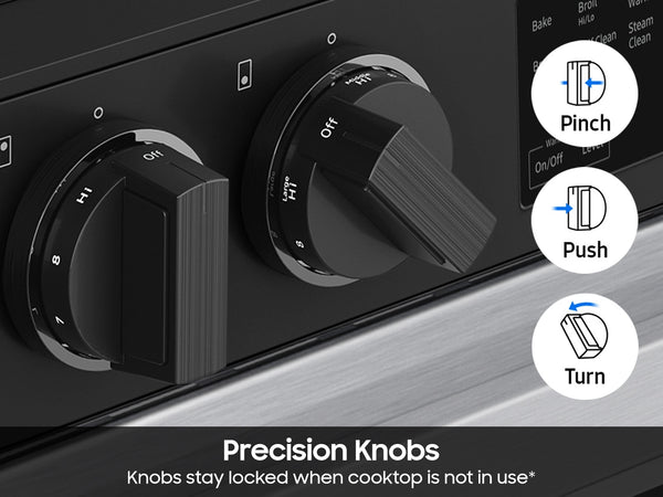 Bespoke Smart Slide-In Electric Range 6.3 cu. ft. with Precision Knobs