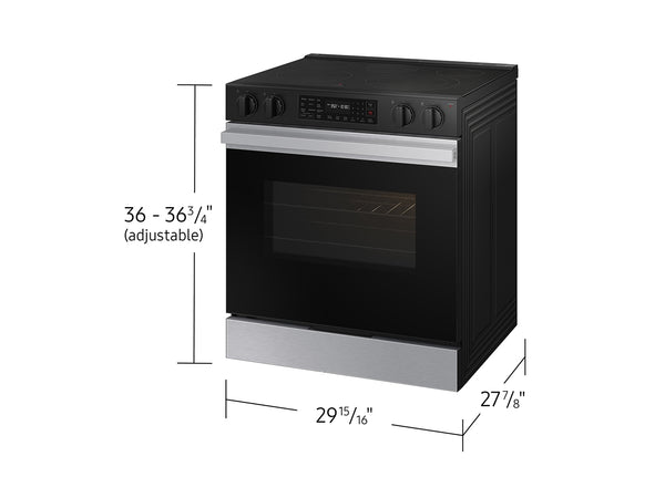 Bespoke Smart Slide-In Electric Range 6.3 cu. ft. with Air Fry & Precision Knobs