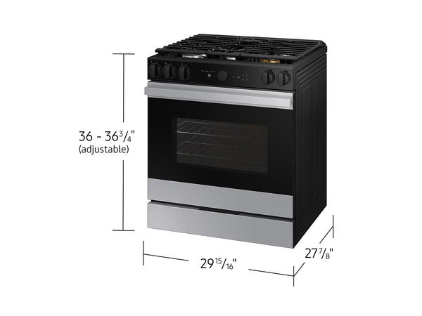 Bespoke Smart Slide-In Gas Range 6.0 cu. ft. with Smart Oven Camera & Illuminated Precision Knobs