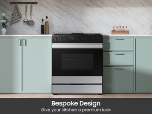 Bespoke Smart Slide-In Gas Range 6.0 cu. ft. with Smart Oven Camera & Illuminated Precision Knobs