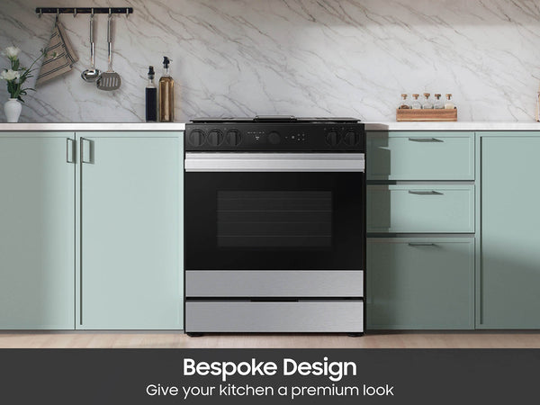 Bespoke Smart Slide-In Gas Range 6.0 cu. ft. with Smart Oven Camera & Illuminated Precision Knobs