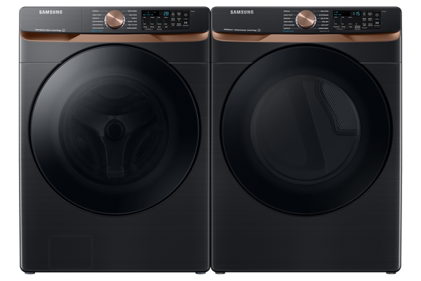 5.0 cu. ft. Extra Large Capacity Smart Front Load Washer with Super Speed Wash and Steam in Brushed Black