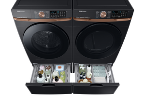 5.0 cu. ft. Extra Large Capacity Smart Front Load Washer with Super Speed Wash and Steam in Brushed Black