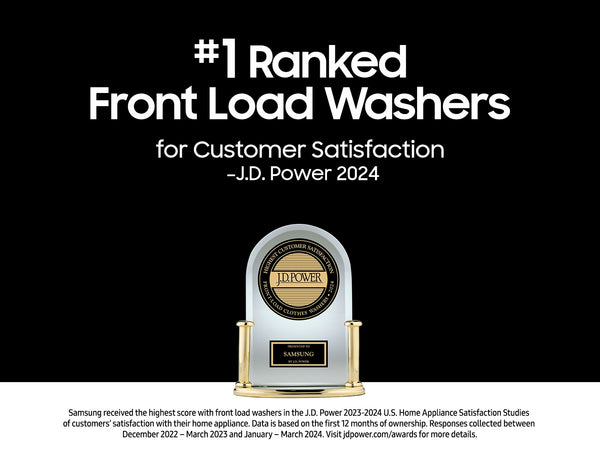Bespoke 5.3 cu. ft. Ultra Capacity Front Load Washer with AI OptiWash™ and Auto Dispense in Brushed Navy
