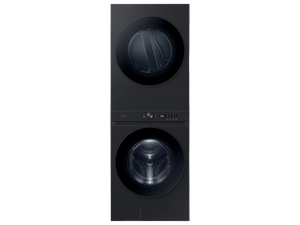 Bespoke 4.6 cu. ft. AI Laundry Hub™ Large Capacity Single Unit Washer with Flex Auto Dispense System and 7.6 cu. ft. Electric Dryer in Brushed Black