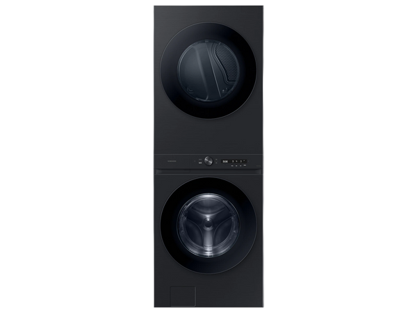 Bespoke 4.6 cu. ft. AI Laundry Hub™ Large Capacity Single Unit Washer with Flex Auto Dispense System and 7.6 cu. ft. Electric Dryer in Brushed Black