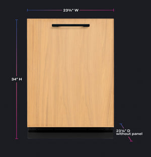 GE Profile™ ENERGY STAR® Panel-Ready Top Control Stainless Interior Dishwasher with Microban™ Antimicrobial Technology