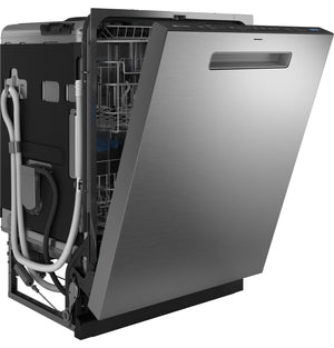 GE Profile™ ENERGY STAR® Fingerprint Resistant Top Control Stainless Interior Dishwasher with Microban™ Antimicrobial Technology with Sanitize Cycle