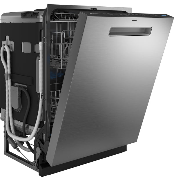 GE Profile™ ENERGY STAR® Fingerprint Resistant Top Control Stainless Interior Dishwasher with Microban™ Antimicrobial Technology with Sanitize Cycle
