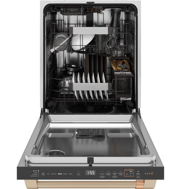 Café™ CustomFit ENERGY STAR Stainless Interior Smart Dishwasher with Ultra Wash Top Rack and Dual Convection Ultra Dry, LED Lights, 39 dBA