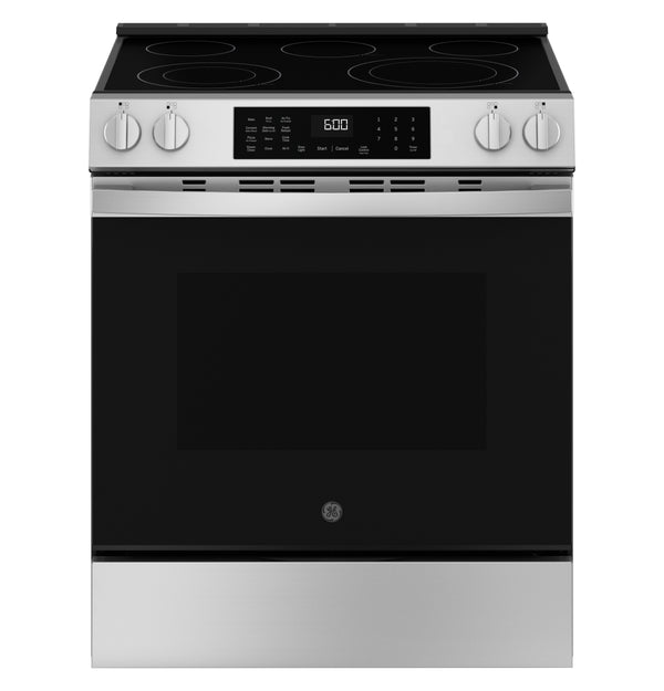 GE® 30" Slide-In Electric Convection Range with No Preheat Air Fry and EasyWash™ Oven Tray