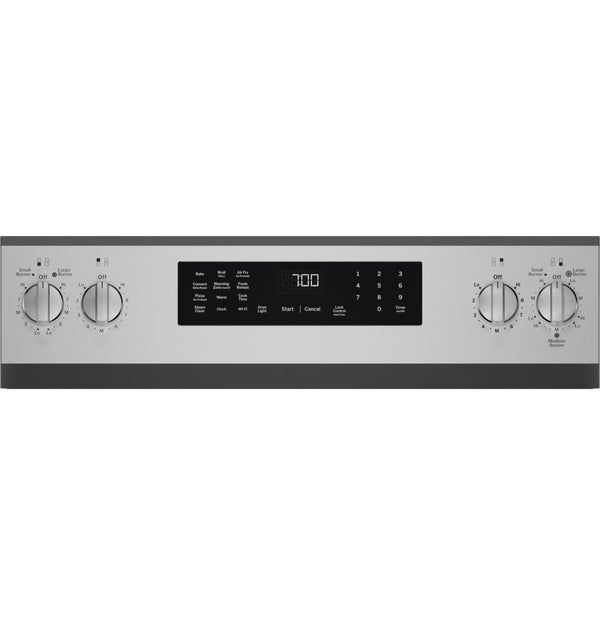 GE Profile™ ENERGY STAR® 30” Smart Free-Standing Electric Convection Range with No Preheat Air Fry and EasyWash™ Oven Tray
