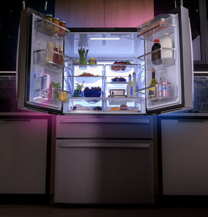 GE Profile™ Series ENERGY STAR® 29 Cu. Ft. Smart Fingerprint Resistant 4-Door French-Door Refrigerator with Door In Door