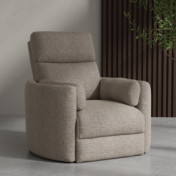 Radius - Burlap Manual Swivel Recliner