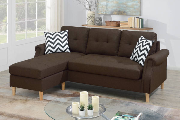 SECTIONAL SET W/2 ACCENT PILLOWS