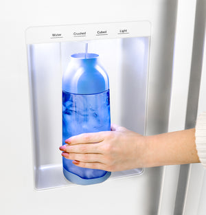 GE® ENERGY STAR® 27.9 Cu. Ft. Side-By-Side Refrigerator with Extra Tall Dispenser and In-Door Icemaker