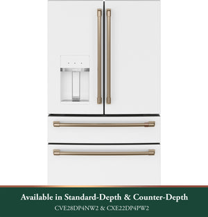 Café™ ENERGY STAR® 22.3 Cu. Ft. Smart Counter-Depth 4-Door French-Door Refrigerator