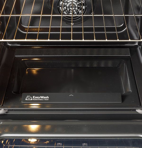GE® 30" Slide-In Electric Convection Range with No Preheat Air Fry and EasyWash™ Oven Tray