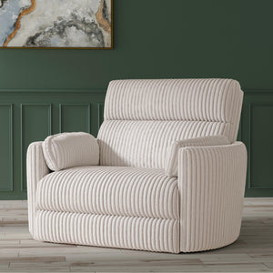 Radius Xl - Mega Ivory Extra Wide Power Glider Recliner Two Pack