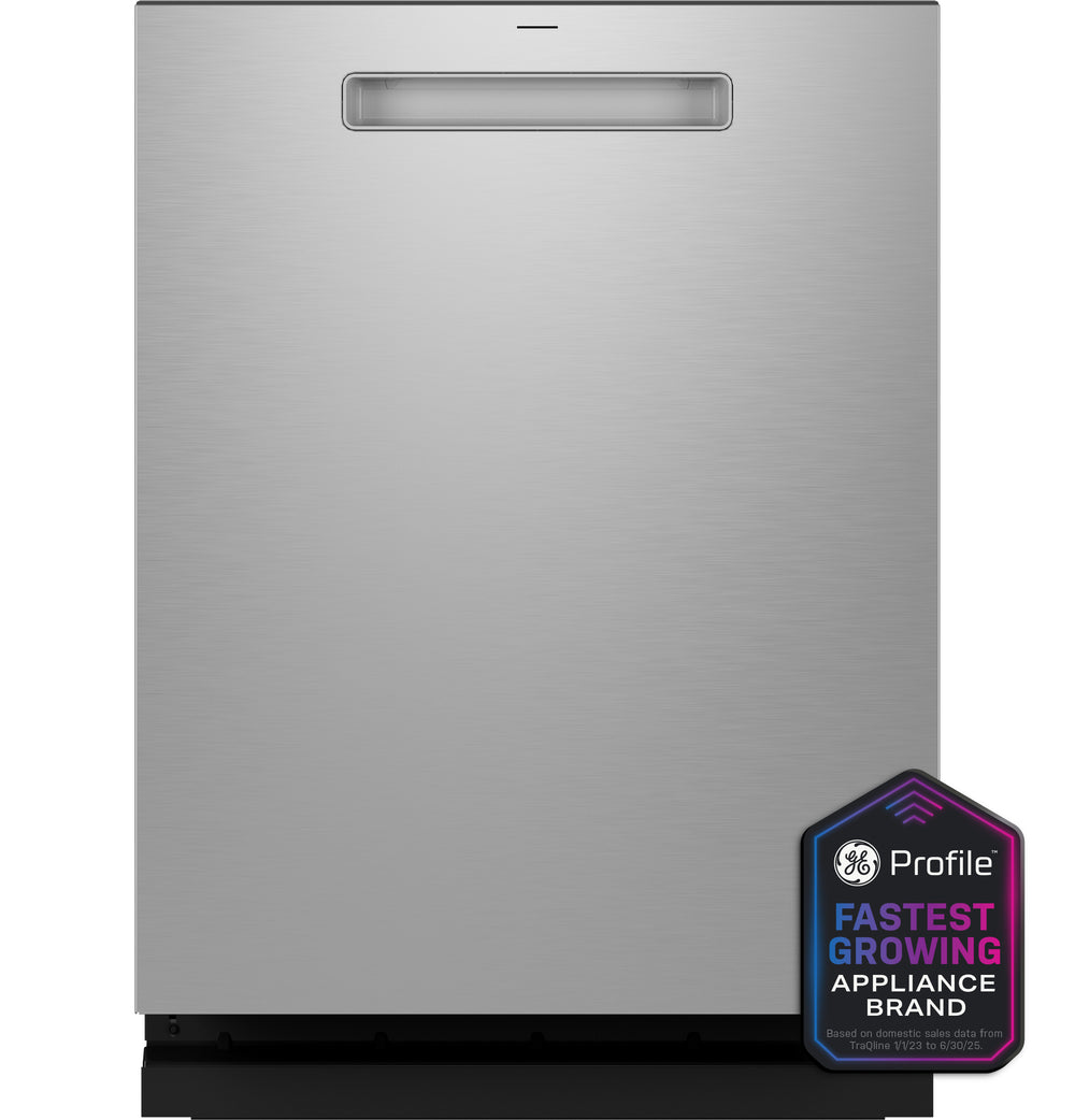 GE Profile™ ENERGY STAR® Fingerprint Resistant Top Control Stainless Interior Dishwasher with Microban™ Antimicrobial Technology with Sanitize Cycle