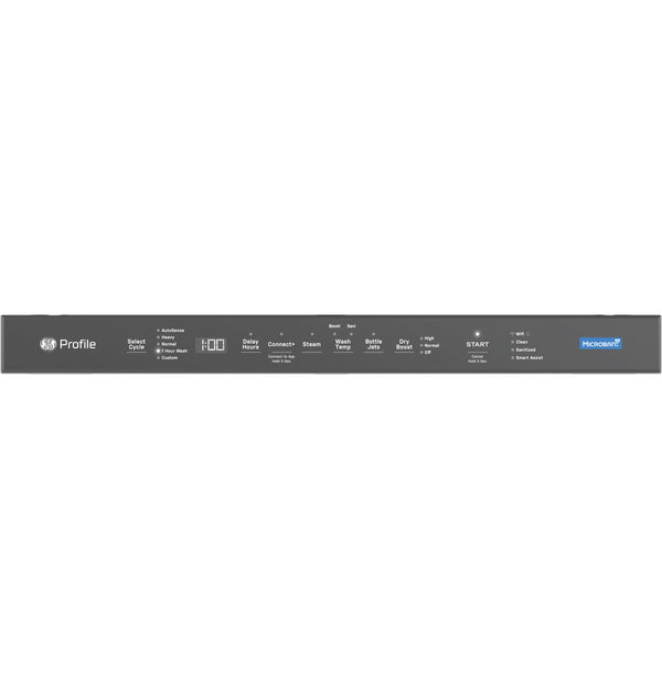 GE Profile™ ENERGY STAR® Fingerprint Resistant Top Control Stainless Interior Dishwasher with Microban™ Antimicrobial Technology with Sanitize Cycle