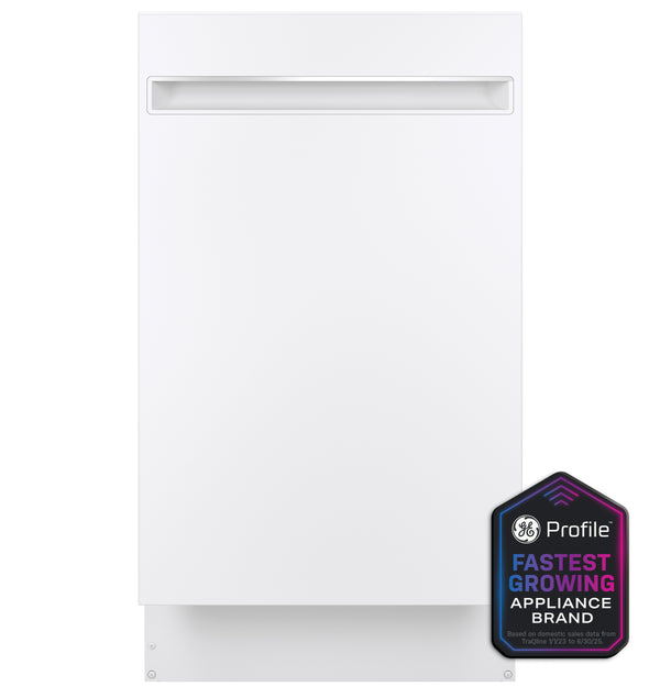 GE Profile™ ENERGY STAR® 18" ADA Compliant Stainless Steel Interior Dishwasher with Sanitize Cycle